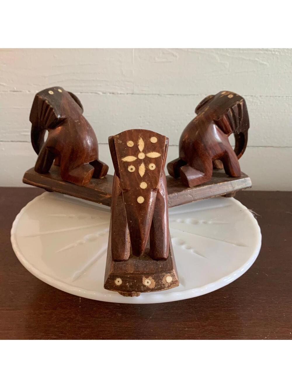 Vintage Inland Kneeling Elephant Plant or Bowl Holder